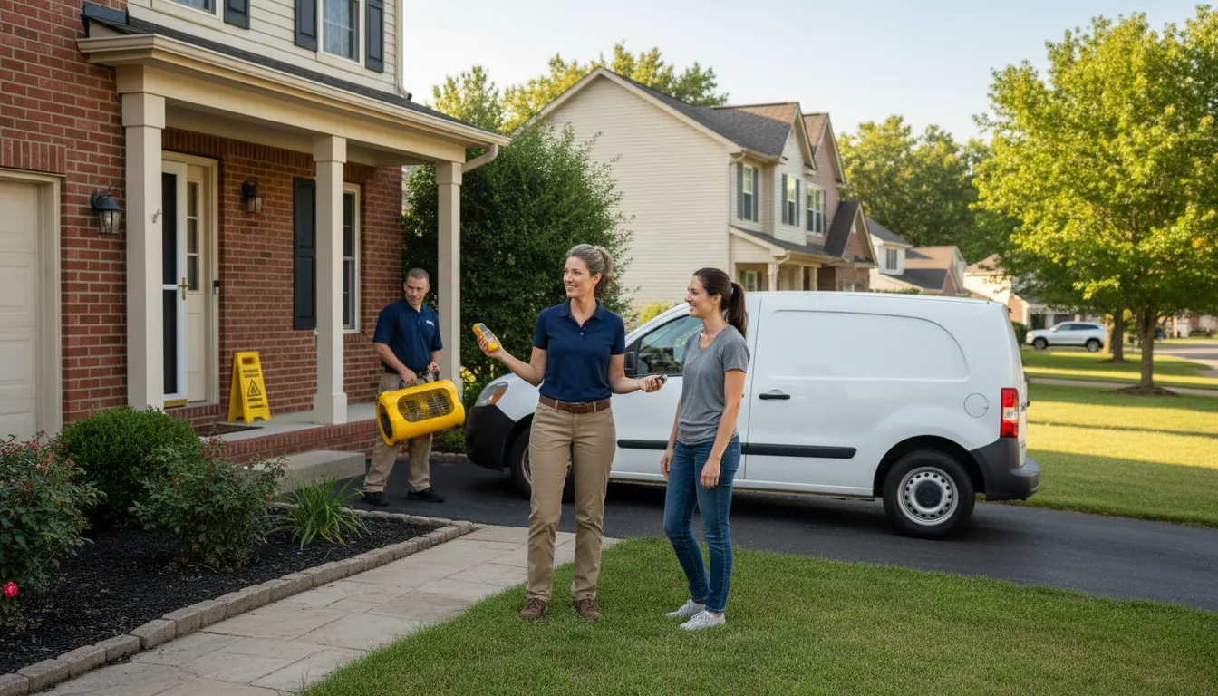 Residential water damage restoration in Sparks, NV